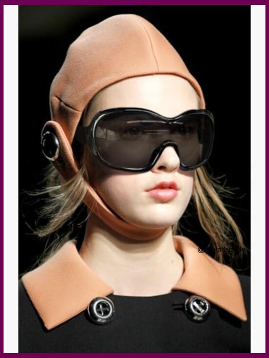 Oversized Wrap Around Sunglasses Shield Glasses Retro Round